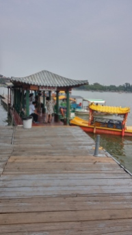 The Summer Palace is situated on a lake, and you can take boats out. We even saw a jet-skier!