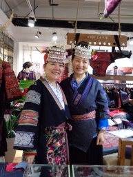 These lovely women did beautiful embroidery work in the Silk Market.